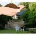 Cool Area Triangle 16 Feet 5 Inches Durable Sun Shade Sail with Stainless Steel Hardware Kit, UV Block Fabric Patio Shade Sail in Color Green   565564184